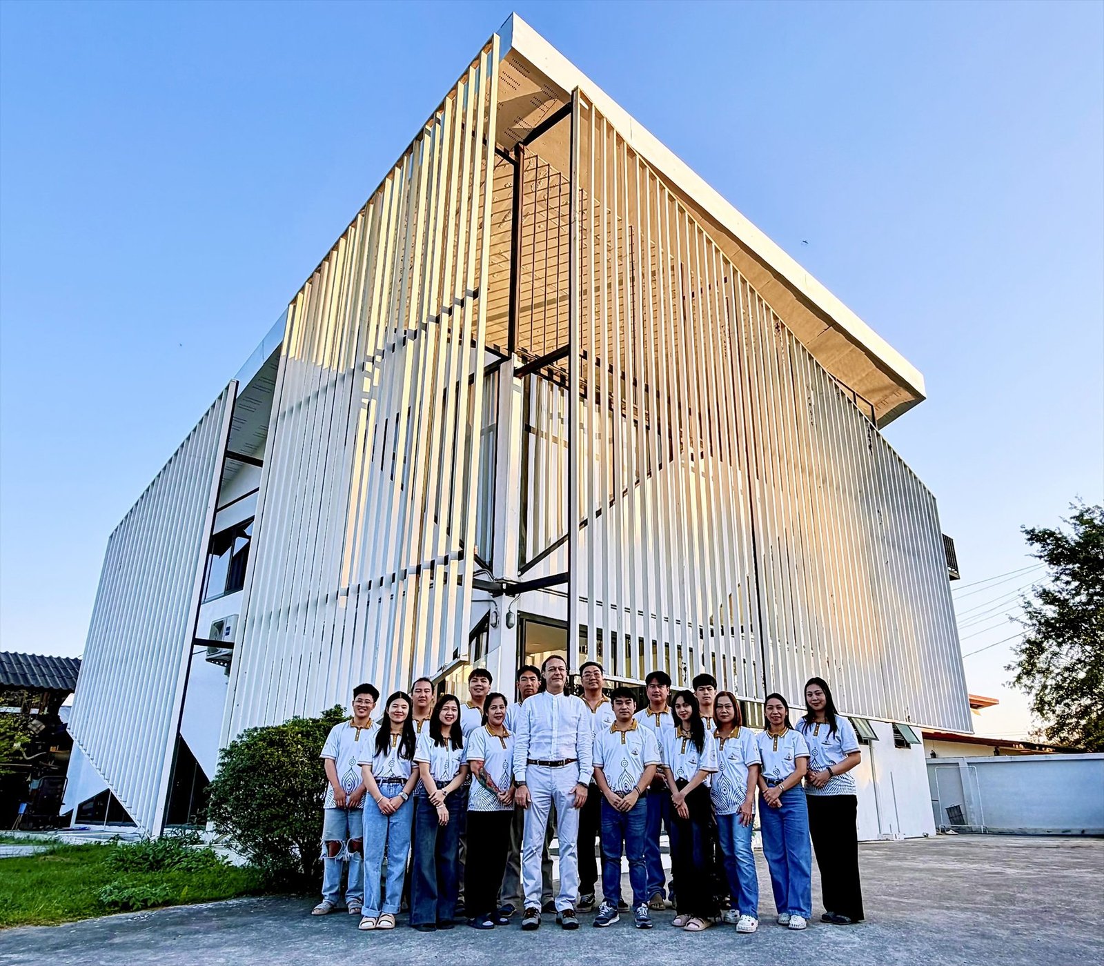 Light Mandalas team standing outside the Chiang Mai headquarters