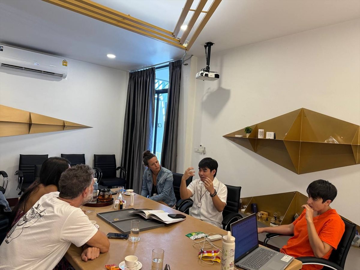 Light Mandalas team meeting with collaborators in Chiang Mai