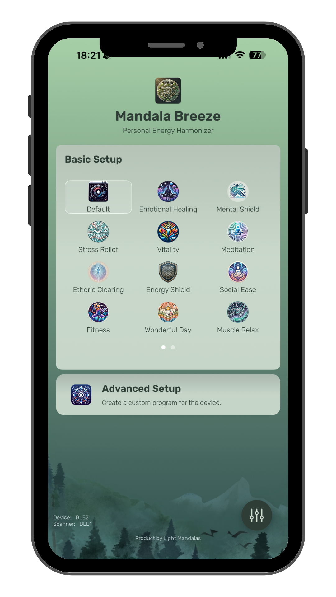 Mandala Breeze companion application visual