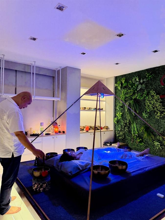 Devessa Luminara pyramid wellness session room