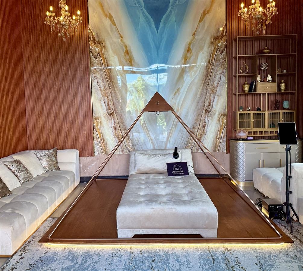 Milagra Center Luminara Pyramid room in Ubud Bali