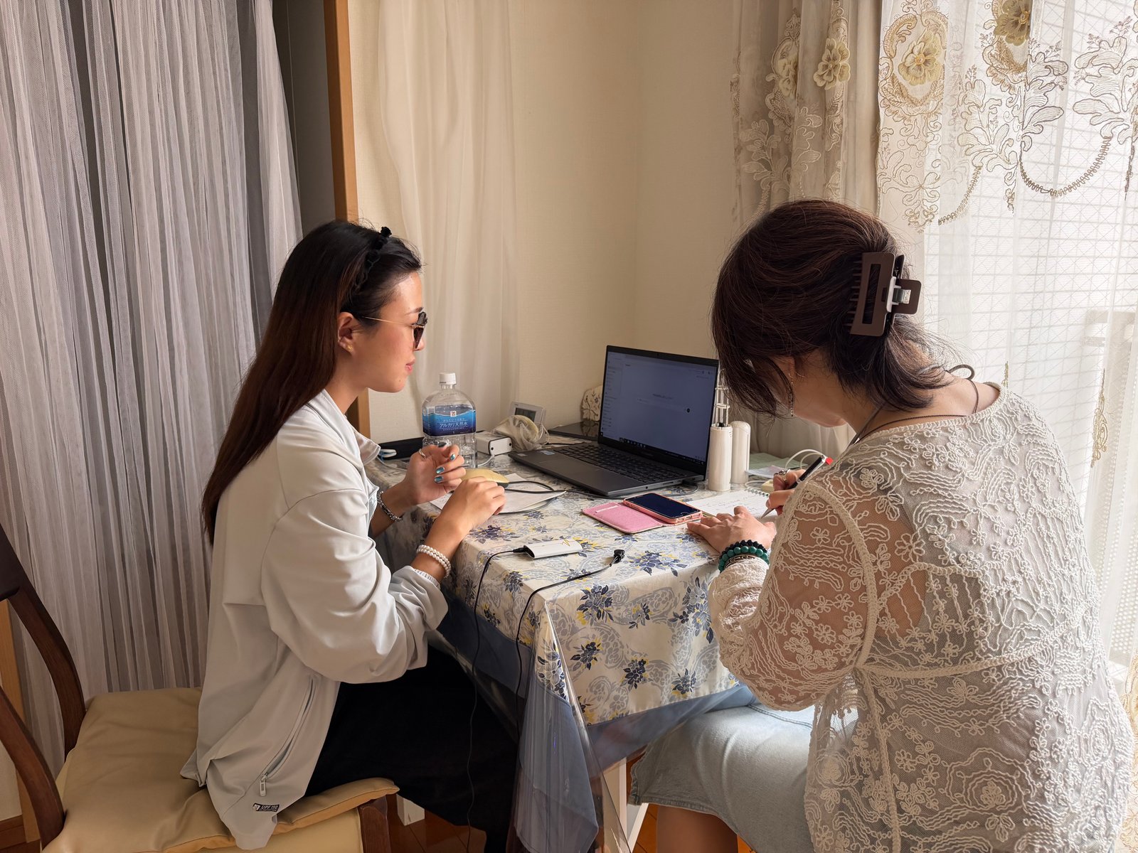 Light Mandalas practitioner consultation using precision wellness tools with a client